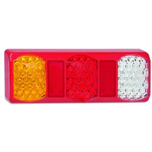 LED 12-24V Combination Tailight With Reverse Light And Red Housing (275 X 100 X 33mm)