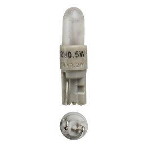 Narva 12V 1.2W Kw2X4.6D White Base Dash Panel Globe