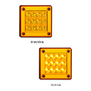 LED 12-24V Indicator Light (91 X 91 X 20mm)  