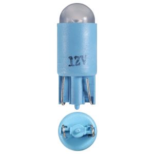 Narva 12V T-10mm Kw2.1X9.5D LED Blue Base Wedge Globe