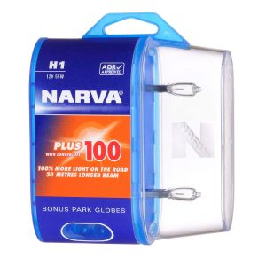 Narva 12V 55W +60% H1 QH Globe (Blister Pack Of 2)