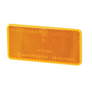 Hella 94mm X 44mm Amber Self Adhesive Reflector