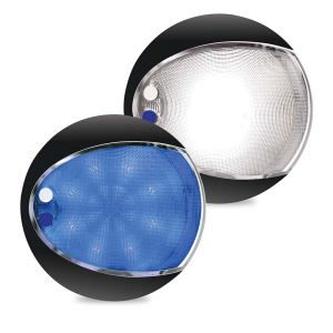 Hella 9-33V Euroled 130 White/Blue Surface Mount Light With Touch On/Off/Dim Switch 
