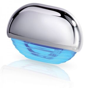 Hella 12-24V Blue LED Step Light With Chrome Plated Plastic Cap 