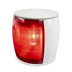 HELLA NAVILED PRO PORT NAVIGATION LIGHT 2.5M CABLE WHITE SHROUD RED LENS
