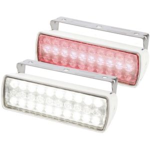 Hella Seahawk-Xl 9-33V White/Red LED Flood Light With White Housing 