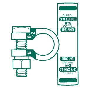 Quikcrimp Negative Crimp Style Straight Battery Terminal To Suit 1Bs Cable (Pack Of 5) 
