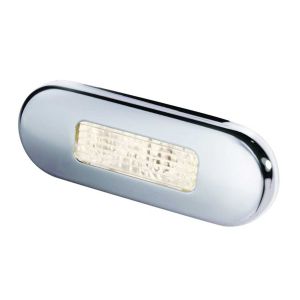 Hella 10-33V Warm White LED Step Light With Polished Stainless Steel Bezel 
