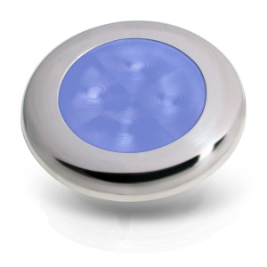 HELLAMARINE 12V BLUE COURTESY LIGHT WITH STAINLESS STEEL BEZEL