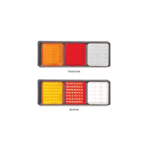 LED 12-24V Combination Tailight With Reverse Light (350 X 120 X 31mm)