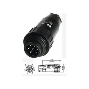 7 Pin Male Inline Cable Connector  