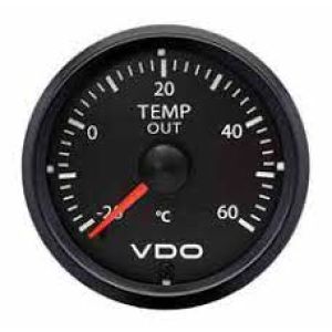 VDO 12V 52mm -20C To +60C Electric Outside Temp Gauge 