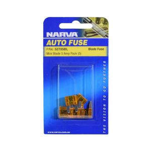 Narva 5 Amp Mini Blade Fuse (Blister Pack Of 5)