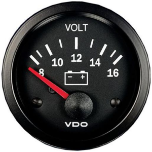 VDO 8-16V 52MM VOLTMETER ANALOGUE GAUGE