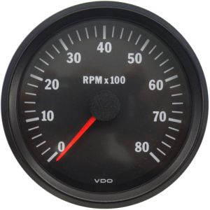 VDO 12V 100mm 0- 8000 Rpm Tachometer  