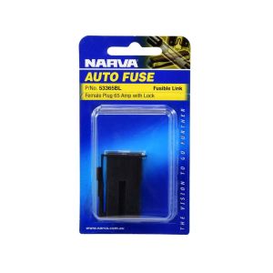 Narva 65 Amp Female Plug In Fusible Link With Lock (Blister Pack Of 1)