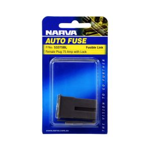 Narva 75 Amp Female Plug In Fusible Link (With Lock) (Blister Pack Of 1)