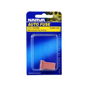 Narva 30 Amp Mini Female Plug In (Type 1) Fusible Link (Blister Pack Of 1)