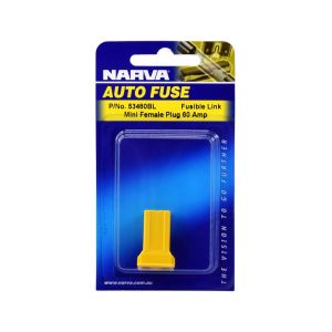 Narva 60 Amp Mini Female Plug In (Type 1) Fusible Link (Blister Pack Of 1)