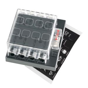 Narva 8 Way Fuse Block With Transparent Cover