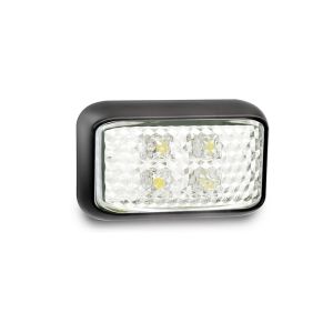 LED 12-24V White Front End Outline Marker Light (58 X 35 X 19mm)