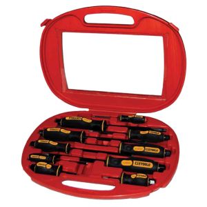 KC 10 Piece Screwdriver (With Hex Bolster) Set