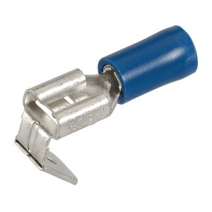 Narva Blue 6.3mm Male/Female Piggy Back Crimp Terminal (Blister Pack Of 10)