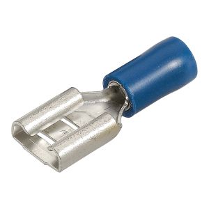 Narva Blue 8mm Female Blade Crimp Terminal (Blister Pack Of 12)