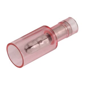 Narva High Temp Red 4mm Male Bullet Crimp Terminal (Blister Pack Of 12)
