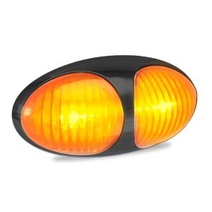 LED 12-24V Amber Marker/Indicator Light With 2 Pin Harness Plug 