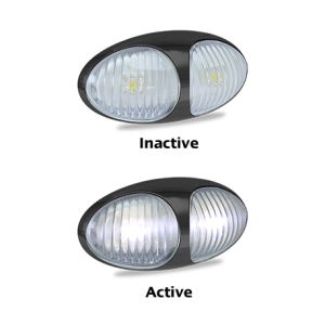 LED 12-24V White Front End Outline Marker Light (Blister Pack Of 1) 
