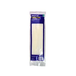 Narva 370mm X 4.8mm White Cable Tie (Pack Of 100)