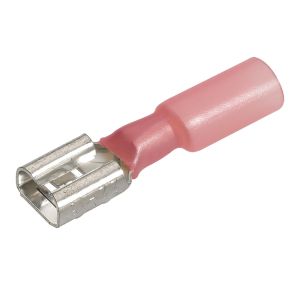 Narva Red 6.3mm Female Blade Adhesive Lined Heatshrink Terminal (Pack Of 50)