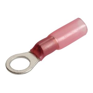 Narva Red 5mm Eye Adhesive Lined Heatshrink Terminal (Pack Of 50)