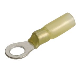 Narva Yellow 6.3mm Eye Adhesive Lined Heatshrink Terminal (Pack Of 50)