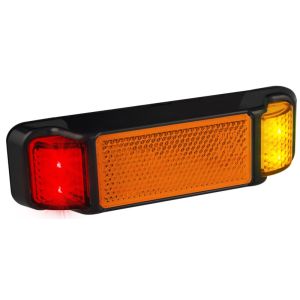 LED 12-24V Red/Amber Marker Light (135 X 38 X 22mm)