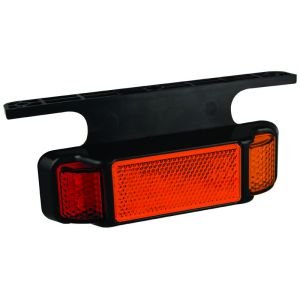 LED 12-24V Red/Amber Side Marker Light With Right Angle Bracket