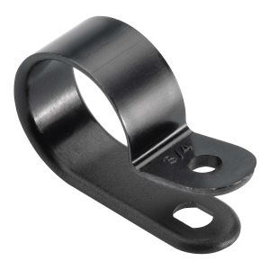 Narva 3/4" (19mm) Black Plastic P Clip (Pack Of 100)