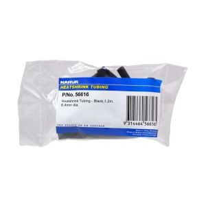 Narva 6.4mm X 1.2m Black Heatshrink