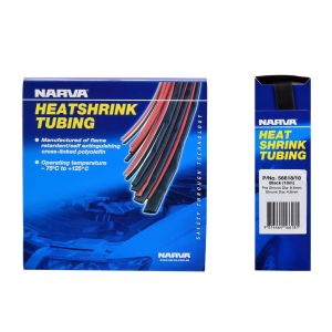 Narva 9.5mm X 10m Black Heatshrink Handy Pack
