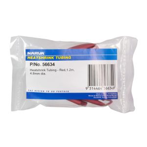 Narva 4.8mm X 1.2m Red Heatshrink
