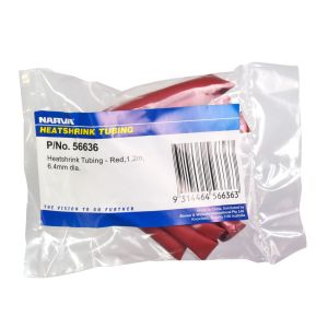Narva 6.4mm X 1.2m Red Heatshrink