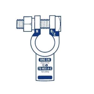 Quikcrimp Positive Crimp Style Straight Battery Terminal To Suit 2Bs Cable (Pack Of 5) 