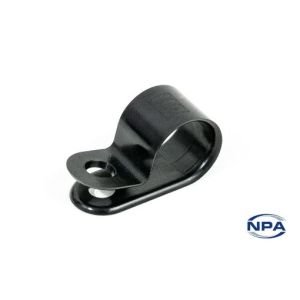 1" Black Nylon P Clamp (Pack Of 100)  