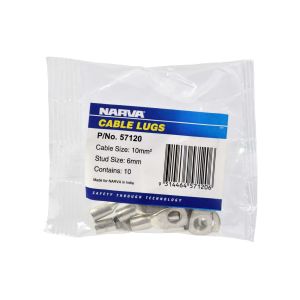 Narva Cable Lug (10mm² Cable 6mm Stud, Pack Of 10)