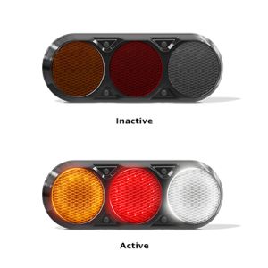 LED 12-24V Combination Tailight With Reverse (407 X 147 X 35mm)(Blister Pack Of 2) 
