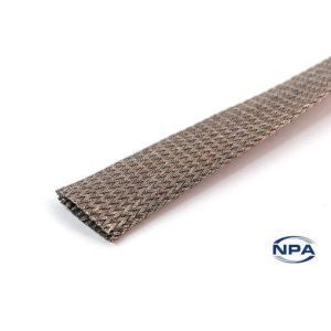 13mm - 28mm Copper Foil Braided Sleeving (Per M)  