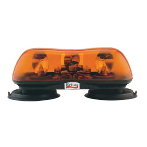 Britax 24V Amber 424 Series Mini Light Bar With Magnetic Base 
