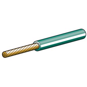 Narva 4mm Green/White Single Core Trace Cable 30m Roll) 