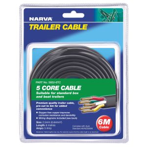 Narva 2.5mm 5 Core Trailer Cable (Blister Pack Of 6m)